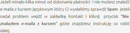 Odbiór Zakupionego Kursu Szkolenia Językowe Ostrołęka
